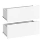 Grand ensemble Guest de 2 tiroirs Blanc - Bois manufacturé - 70 x 26 x 32 cm