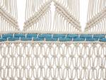 Suspension murale en tissu KALADY Beige - Bleu - Fibres naturelles - 66 x 141 x 1 cm