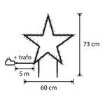 Gartenstecker Stern 60 x 73 cm