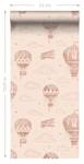 Tapete Luftballons 7448 Pink - Naturfaser - Textil - 50 x 900 x 900 cm