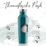 Trinkflasche Flask Orange - Metall - 7 x 26 x 7 cm