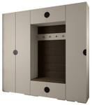 Garderobe Inova 2 Z8 Schwarz - Braun - Grau - Schwarz