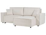 Ecksofa KARILA Beige - Creme - Armlehne davorstehend rechts - Ecke davorstehend rechts - Schlaffunktion davorstehend links