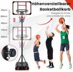 Basketballständer EB50296 Schwarz - Metall - 50 x 248 x 75 cm