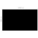 Couverture de piscine 299837-5 Noir - 600 x 1000 cm