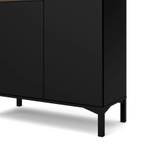 Sideboard Rosa Schwarz Schwarz - Holz teilmassiv - 89 x 119 x 36 cm