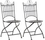 Chaises de jardin Sadao Lot de 2 Bronze