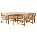 Garten Essgruppe 3028415-9 (7-teilig) Weiß - Massivholz - Holzart/Dekor - 114 x 81 x 60 cm