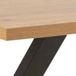 Table à manger Wamma Marron - En partie en bois massif - 160 x 75 x 90 cm