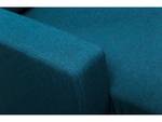 Umkehrbares Ecksofa aus blauem Stoff "Ga Blau - 75 x 84 x 194 cm