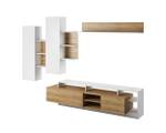 Wohnzimmer-Set ALVA 6-teilig Braun - Holzwerkstoff - 345 x 120 x 44 cm