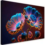 KUNSTDRUCK Neon Blooms 1 90 x 60 cm