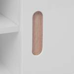 TV-Schrank D873 Weiß - Holz teilmassiv - 35 x 49 x 150 cm