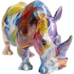 Figur Colored Rhino Deko