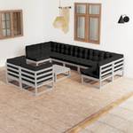 Garten-Lounge-Set (10-teilig) 3009764-2 Anthrazit - Grau