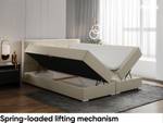 Boxspringbett Elizabeth Beige - Breite: 166 cm - H3