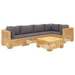 Garten-Lounge-Set 3028565-13 (6-teilig) Dunkelgrau - Grau