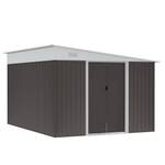 Gartenhaus 845-529GY Grau - Metall - 345 x 201 x 280 cm