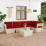 Mobilier de jardin (lot de 6) 3016490-14 Rouge - Brun rouge