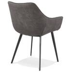 Fauteuil CHIGI Gris - Métal - 61 x 80 x 63 cm