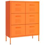 Schubladenschrank 3007006 Orange - Weiß