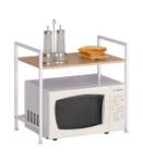 Küchenregal für Mikrowellenherd Weiß - Holzwerkstoff - 33 x 50 x 53 cm