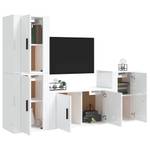 TV-Schrank 4er Set D228 Hochglanz Weiß