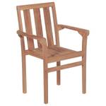 Chaise empilable 50 x 58 cm - Bois/Imitation - En partie en bois massif