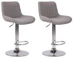 Barhocker Lentini 2er Set Grau