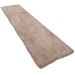 Hochflor Teppich Läufer Harmony Taupe - 80 x 200 cm