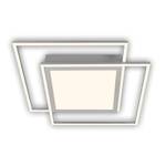 LED Deckenleuchte, alu-chrom-matt, LED Silber - Metall - 52 x 7 x 52 cm