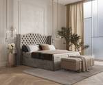 Boxspringbett Royal Beige - Breite: 180 cm