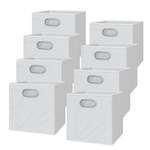 Boîte pliable lot de 8 Blanc