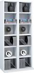 Bois CD DVD Stand Étagère Armoire Milano Blanc crème - Blanc