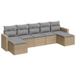 Gartensitzgruppe K1330(7-tlg) Beige - Massivholz - 69 x 62 x 66 cm