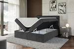 Boxspringbett GALMA Schwarz - Breite: 140 cm - H4