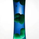 Lampe à Lave Magma SANDRO Bleu - Gris - Vert - Argenté - Verre - Métal - 11 x 39 x 11 cm