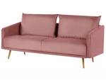 3-Sitzer Sofa MAURA Gold - Pink