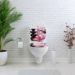 WC-Sitz mit Absenkautomatik - Orchid Schwarz - Pink - Weiß - Holzwerkstoff - 38 x 5 x 44 cm