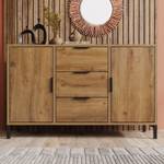 Sideboard Sophie Braun - Holzwerkstoff - Metall - 40 x 76 x 120 cm