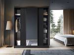 Penderie Nero XL Lux Noir - Largeur : 180 cm - 3 portes