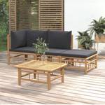 Garten-Lounge-Set 3028492-1 (4-teilig) Grau - Bambus - 69 x 65 x 69 cm