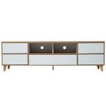 TV-Schrank M1775 Weiß - Holzwerkstoff - 51 x 37 x 140 cm