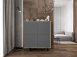 Highboard APOLLO Graphit - Eiche Wotan Dekor