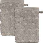 Waschhandschuh 2er-Pack 200374 Taupe