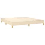 Cadre de lit 3016026-3 Marron - Blanc crème - Largeur : 160 cm