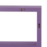 Wandregal schwebend mit 7 Fächern Violett - Holzwerkstoff - 61 x 31 x 8 cm