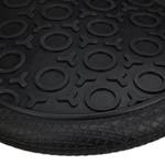 1 Paar Ofenhandschuhe Silikon schwarz Schwarz - Kunststoff - Textil - 19 x 37 x 2 cm