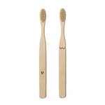 Duo de brosses à dents bambou Nudies Bambou - 1 x 18 x 1 cm