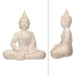 Buddha Figur 40x24x48 cm Beige/Grau Kunststoff - 24 x 47 x 40 cm